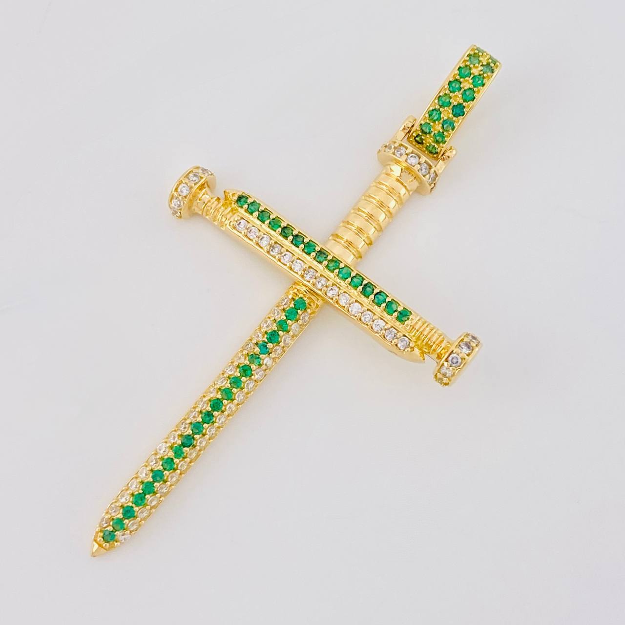 Dije Cruz Tornillos 7.95g / 2 1/2 in Oro Amarillo 18K