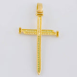Dije Cruz Tornillos 7.95g / 2 1/2 in Oro Amarillo 18K