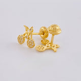 Topos Bicicleta 1.3g / in / 8.8mm Oro Amarillo 18K