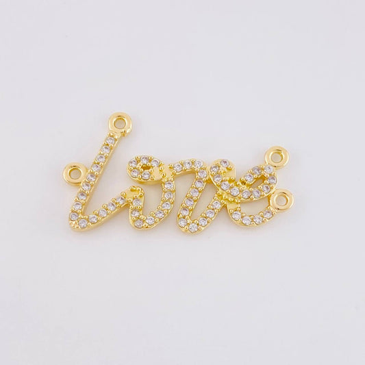 Herraje Love 2.2g / 1 in Oro Amarillo 18K