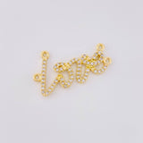 Herraje Love 2.2g / 1 in Oro Amarillo 18K
