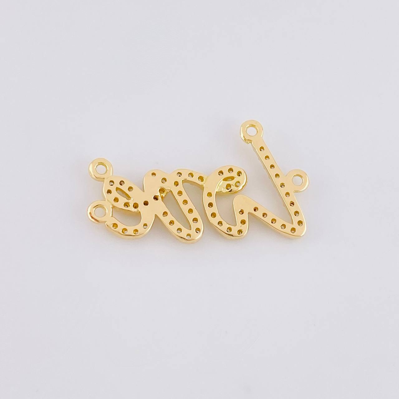 Herraje Love 2.2g / 1 in Oro Amarillo 18K