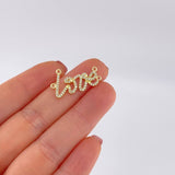 Herraje Love 2.2g / 1 in Oro Amarillo 18K