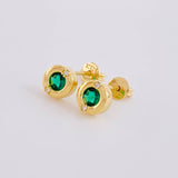 Topos Chispa con Marco 2.2g / in / 6.45mm Oro Amarillo 18K