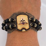 Black Pirate Bracelet 11gr / 18K Gold &