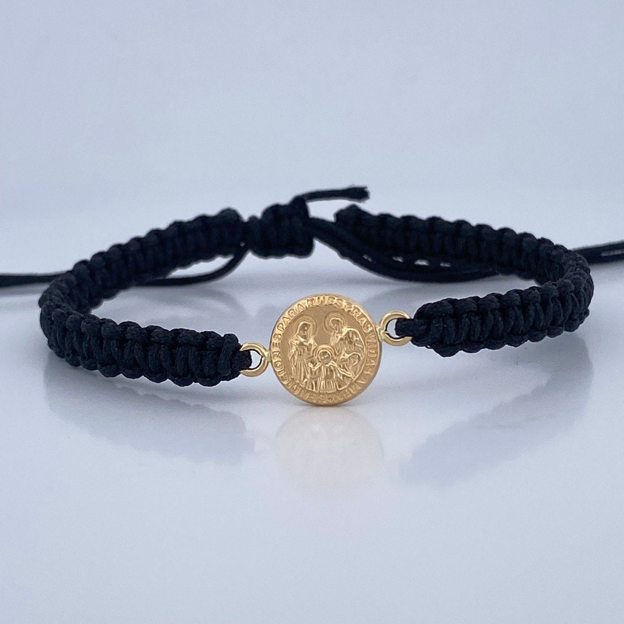 Black Sacred Family Bracelet 0.6gr / 18K Gold &
