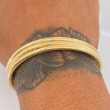 Pulso Flex 4.75gr / 19.5cm-21cm / +4 Oro 18K $