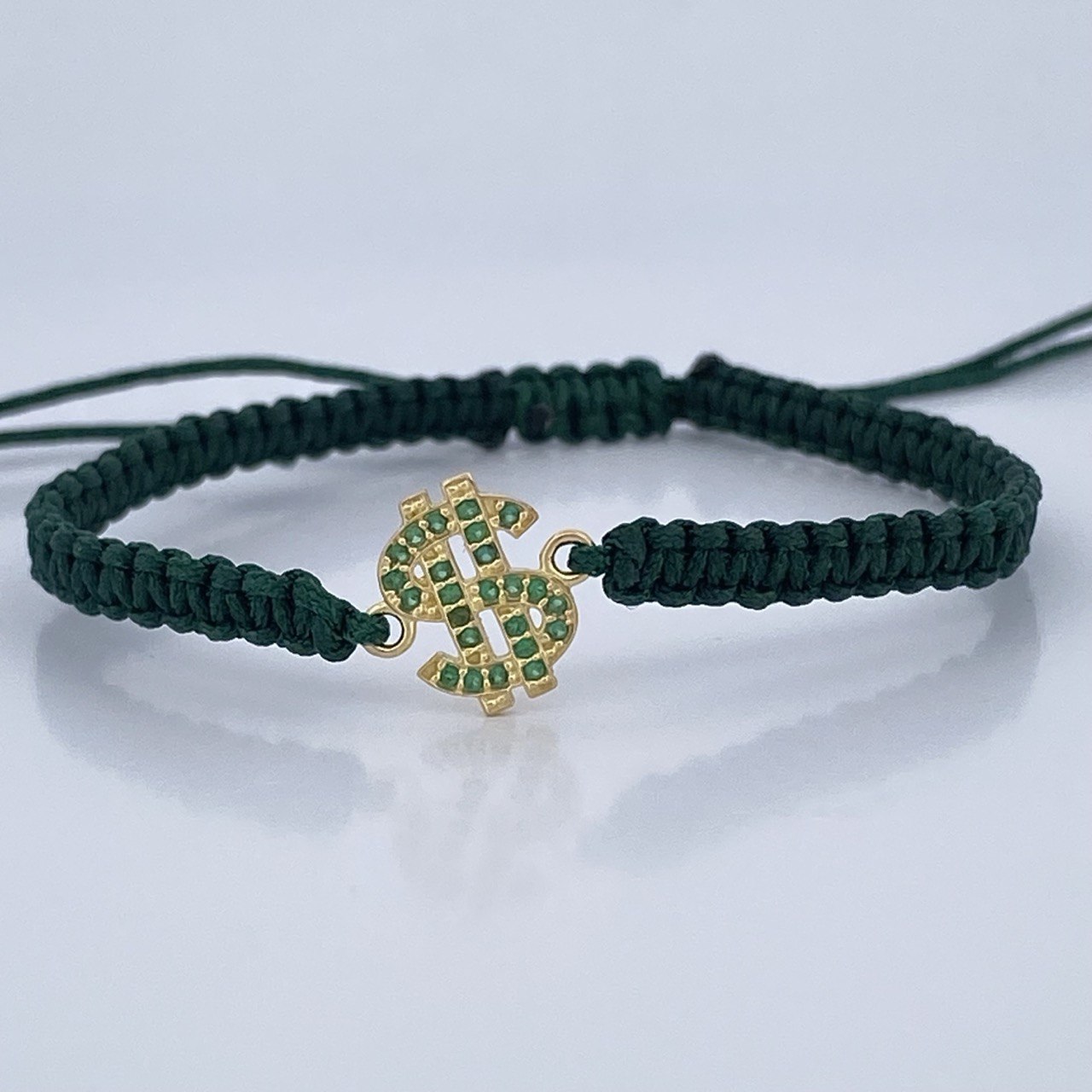 Green Sign Bracelet Weight 0.65gr / 18K Gold &