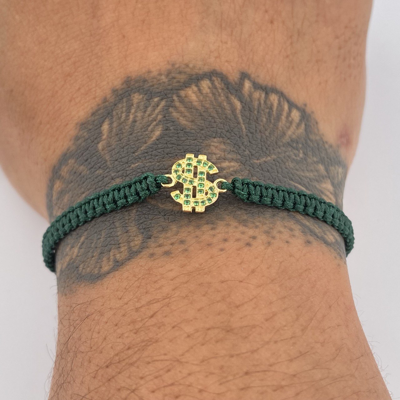 Green Sign Bracelet Weight 0.65gr / 18K Gold &