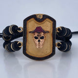 Black Pirate Bracelet 11gr / 18K Gold &