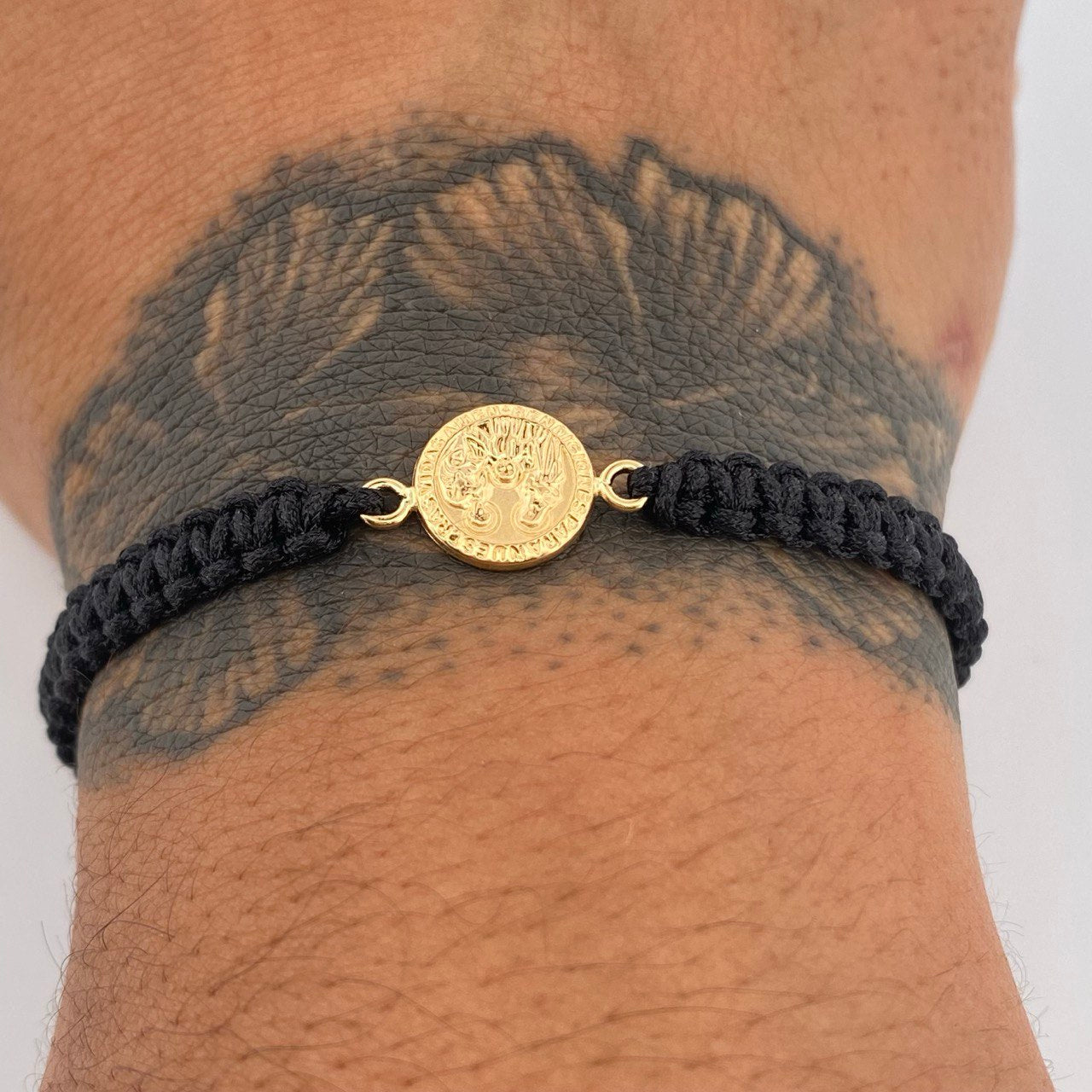 Black Sacred Family Bracelet 0.6gr / 18K Gold &
