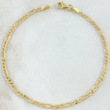 Figaro Bracelet 1.4gr / 7.7in / +1 18K Gold ©