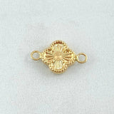 Herraje Trebol 0.4gr / 1.5cm / Oro 18K