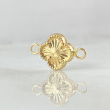 Herraje Trebol 0.4gr / 1.5cm / Oro 18K