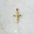 Pendant Cross Christ 1.25gr / 3.6cm / Smooth Rod 18K Yellow Gold