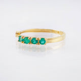 Anillo Abrazo Tretacorazon Esmeraldas 20pts 1.3gr / T6 / Oro Amarillo 18K *
