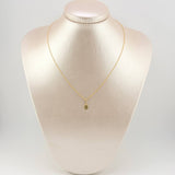Set Cadena y Dije Singapur + Virgen Milagrosa 1.2gr / 15 3/4 in / 0.9mm Oro Amarillo 18K