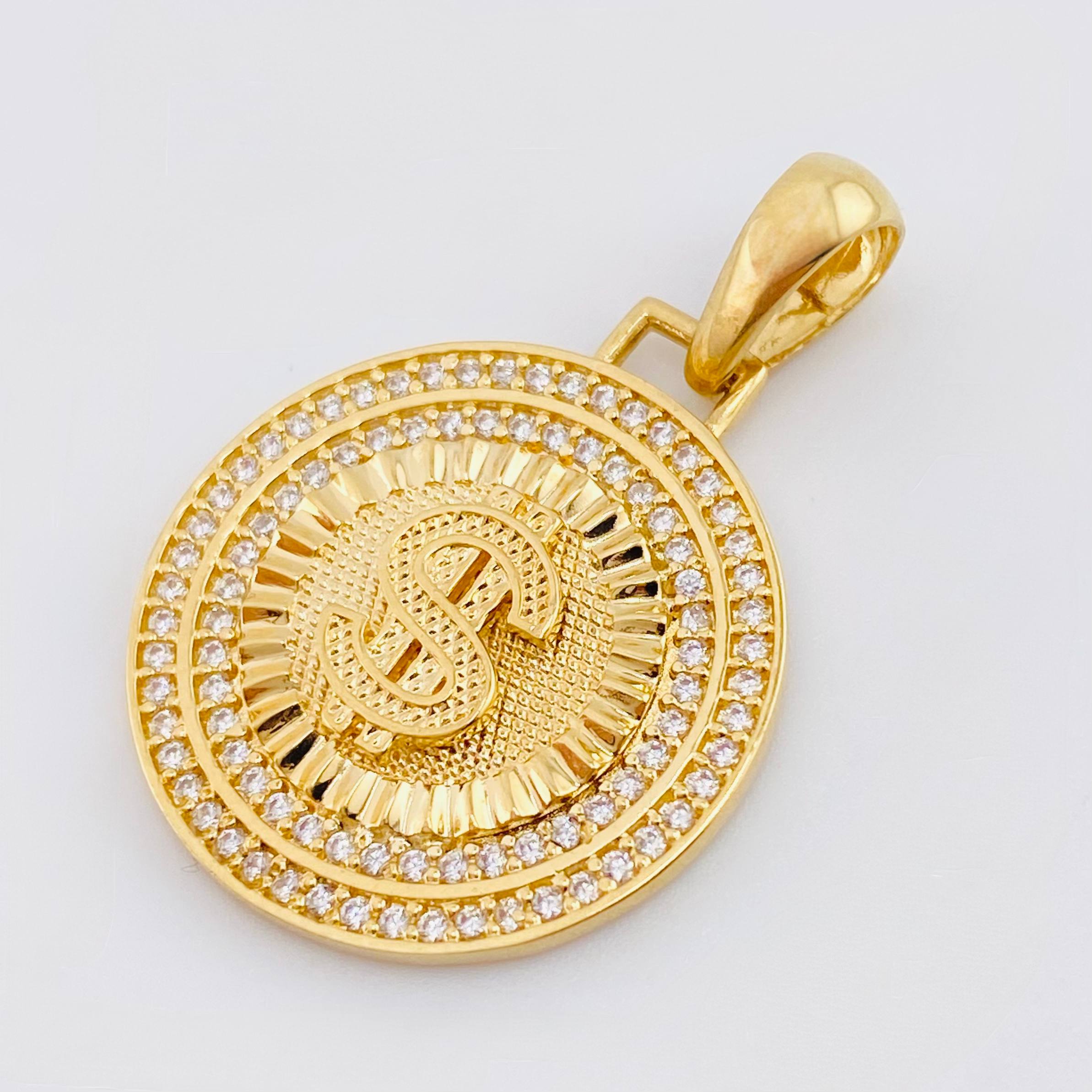 Dije Medalla Dólar 4.4gr / 1 1/4 in / Oro Amarillo 18K ©