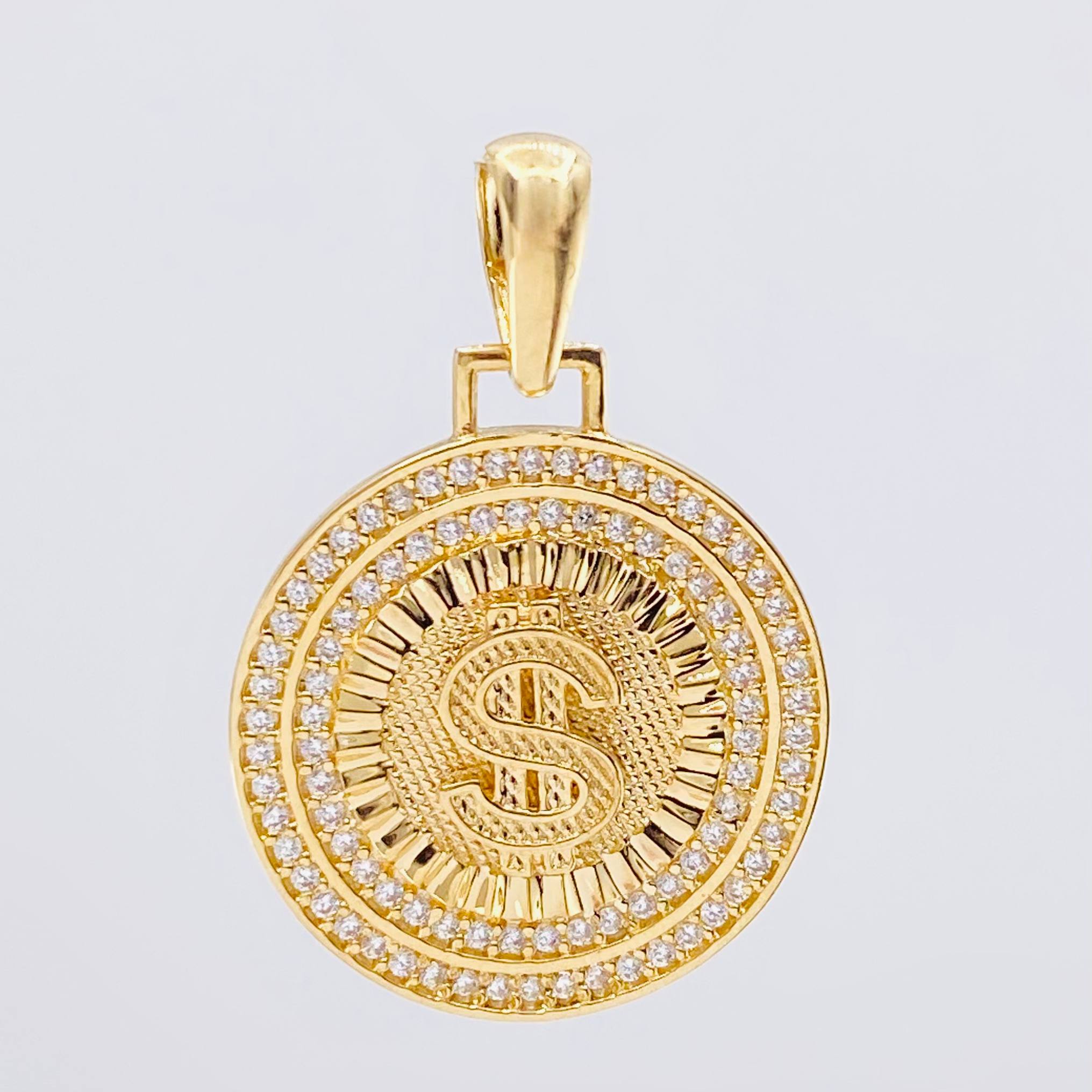 Dije Medalla Dólar 4.4gr / 1 1/4 in / Oro Amarillo 18K ©