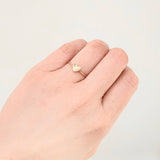 Anillo Corazon Liso 1gr / T7 / Oro Amarillo 18K ©
