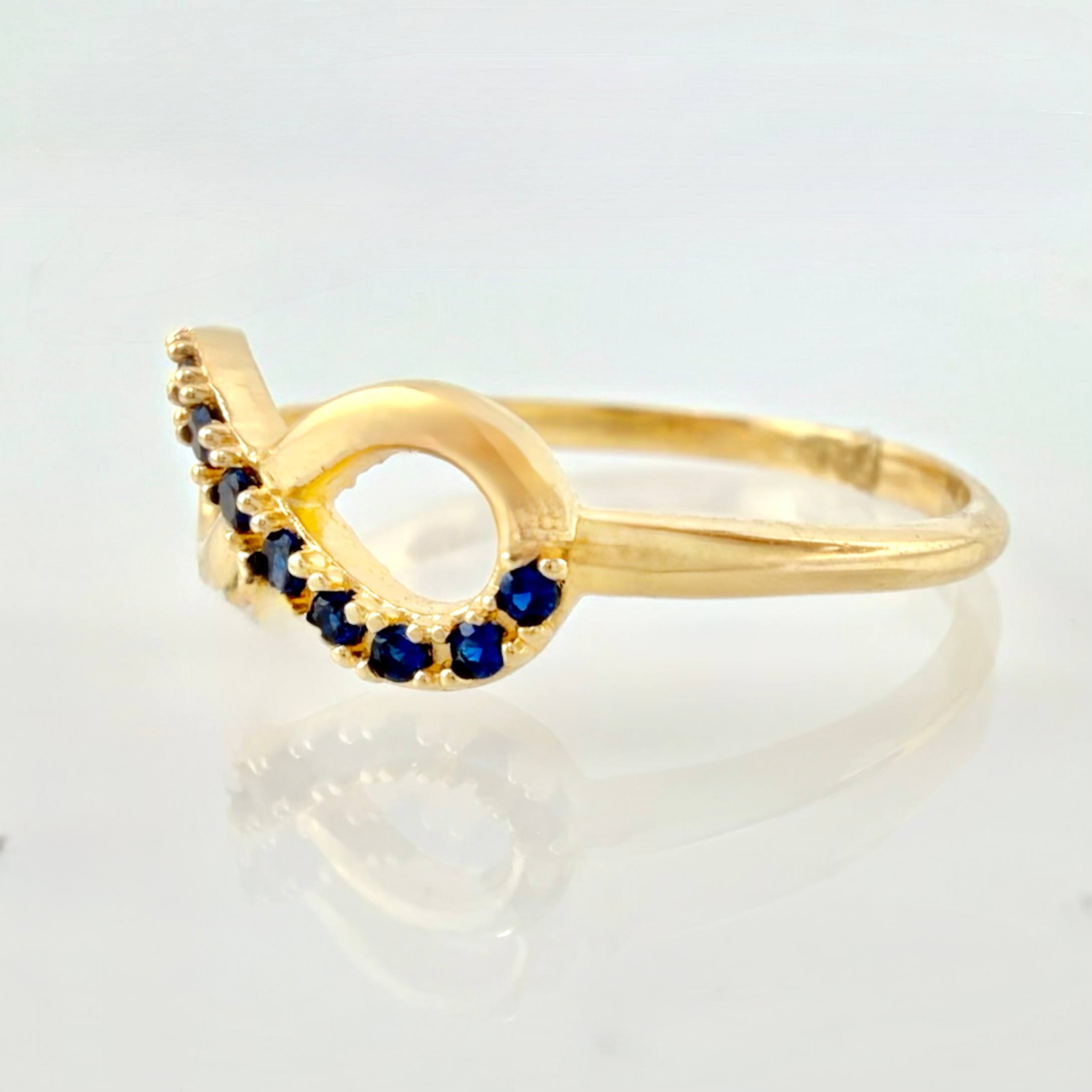 Infinity Ring 2gr / T8 / 18K Yellow Gold ©