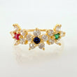 Anillo Trio Flor 2.1gr / T5 3/4 / Oro Amarillo 18K *