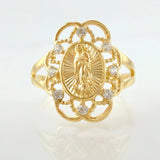 Anillo Virgen Guadalupe Bardera 2.2gr / T6 / Oro Amarillo 18K ©