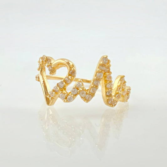 Heartbeat Ring 1.8gr / T7 1/2 / 18K Yellow Gold
