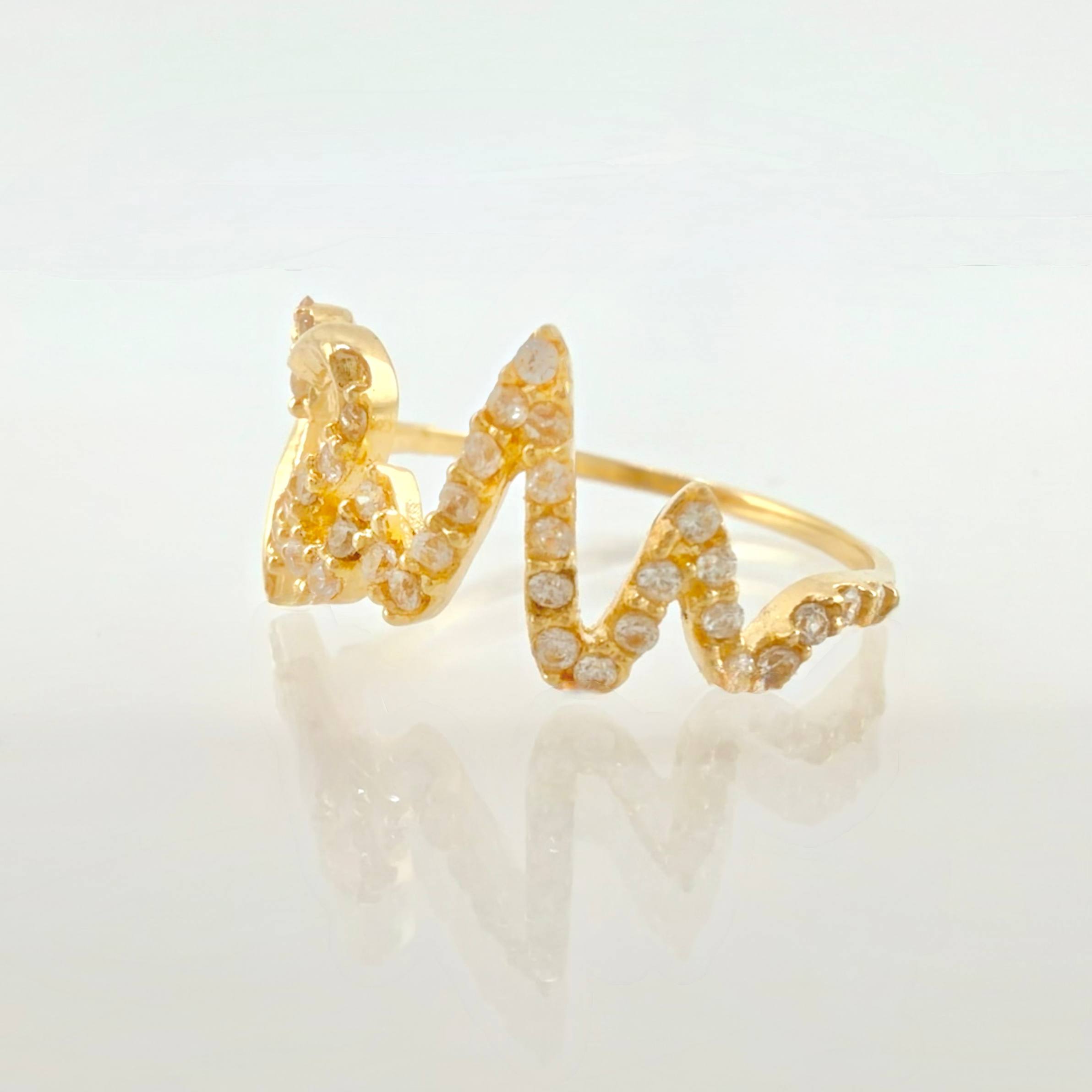 Anillo Latido Corazon 1.8gr / T4 / Oro Amarillo 18K *