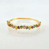 Anillo Ola Carril 1.25gr / T8 3/4 / Oro Amarillo 18K ©