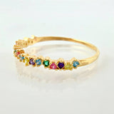 Anillo Ola Carril 1.25gr / T8 3/4 / Oro Amarillo 18K ©