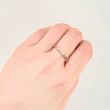 Anillo Ola Carril 1.25gr / T8 3/4 / Oro Amarillo 18K ©