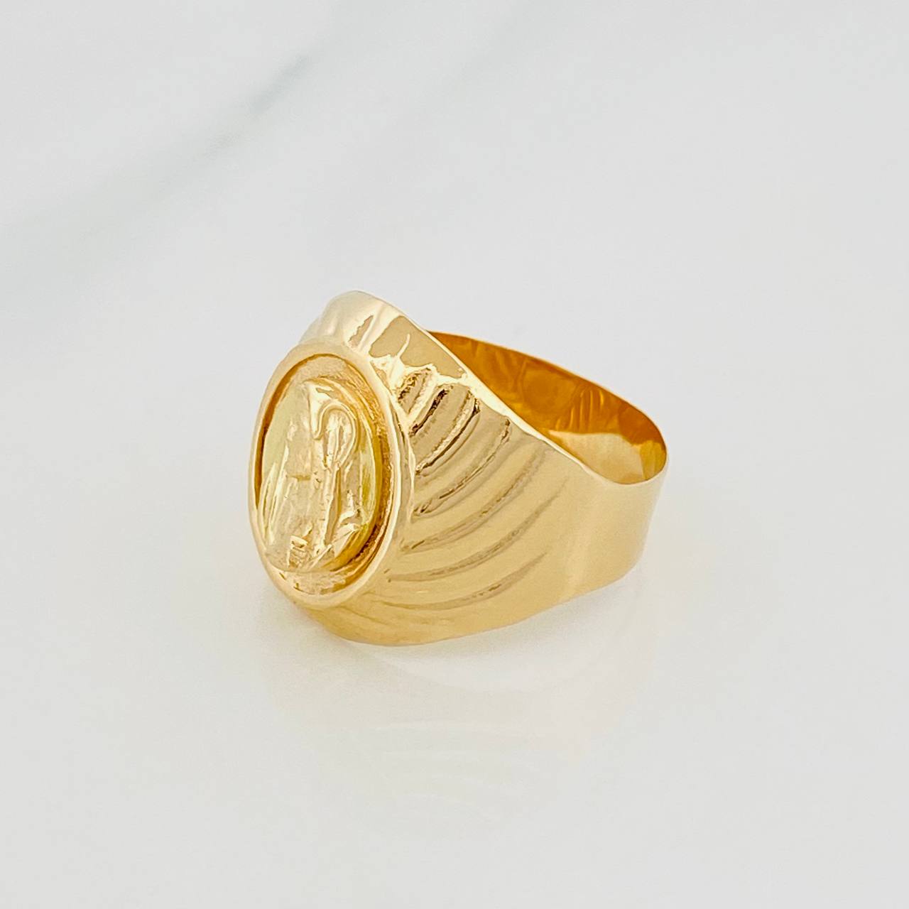 Anillo San Jose 3.95g / T8 3/4 Oro Amarillo 18K