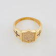 Anillo Escudo Cruz 4.35g / T10 1/4 Oro Amarillo 18K