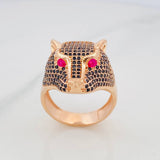 Panther Ring 9.7g / Size 10 3/4 18K Rose Gold