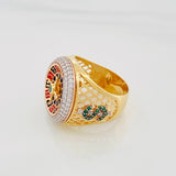 Casino Roulette Ring 13.35g / T10 Two-Tone Yellow White Gold 18K