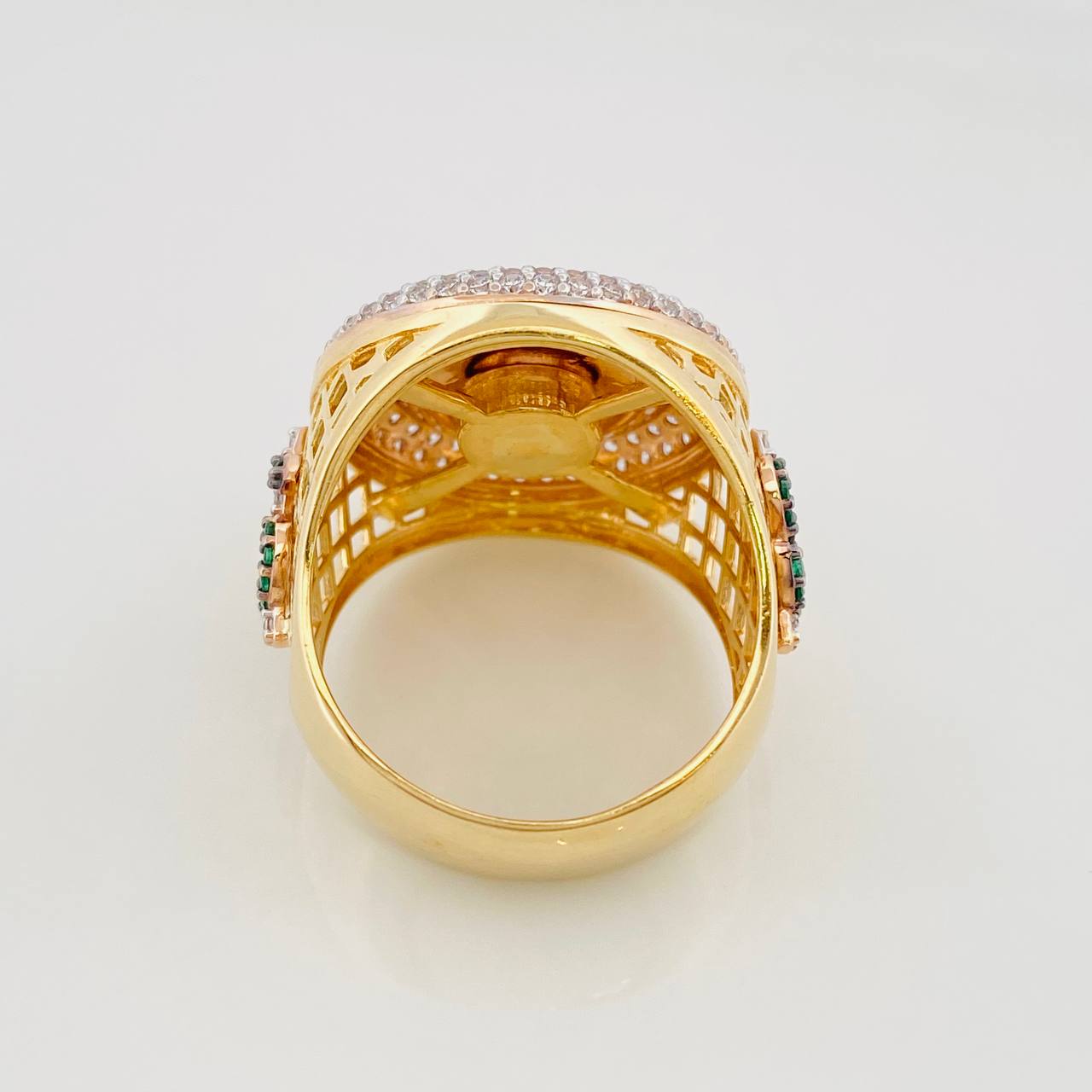 Casino Roulette Ring 13.35g / T10 Two-Tone Yellow White Gold 18K