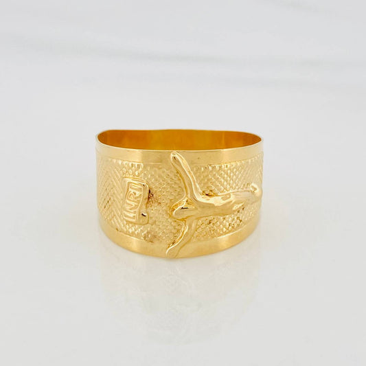 Anillo Cristo 3.75g / T10 1/2 Oro Amarillo 18K