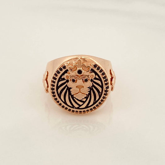 Anillo Tigre 10.15g / T10 3/4 Oro Rosa 18K