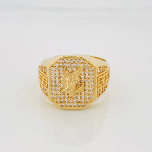 Anillo Aguilar 9.05g / T10 1/4 Oro Amarillo 18K