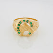Anillo Herradura de Caballo 6.5g / T8 1/4 Oro Amarillo 18K