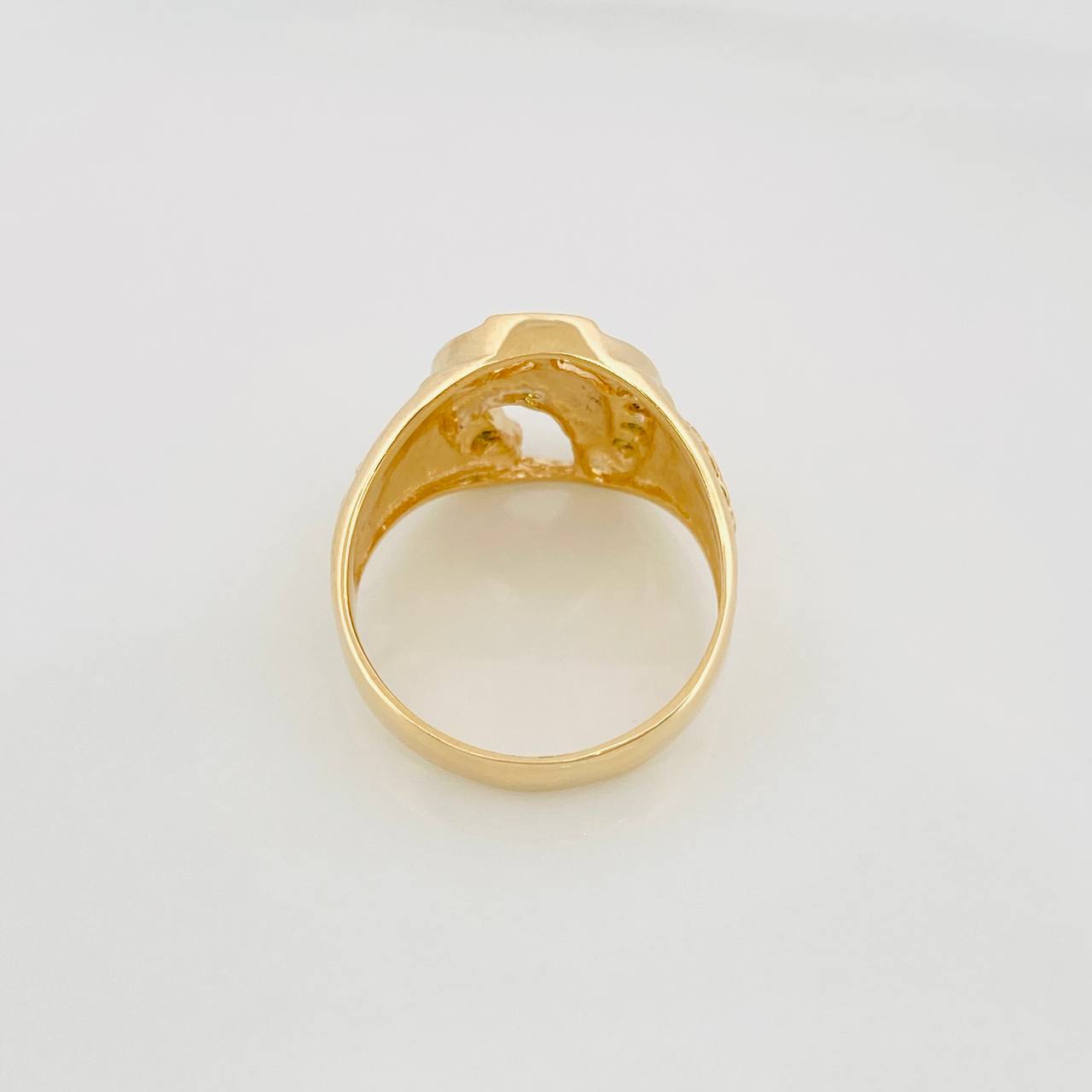 Anillo Herradura de Caballo 6.5g / T8 1/4 Oro Amarillo 18K