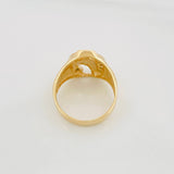 Anillo Herradura de Caballo 6.5g / T8 1/4 Oro Amarillo 18K