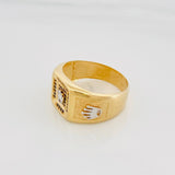 Anillo Corona 8.65g / T11 Dos Oros Amarillo Blanco 18K