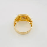 Anillo Corona 8.65g / T11 Dos Oros Amarillo Blanco 18K