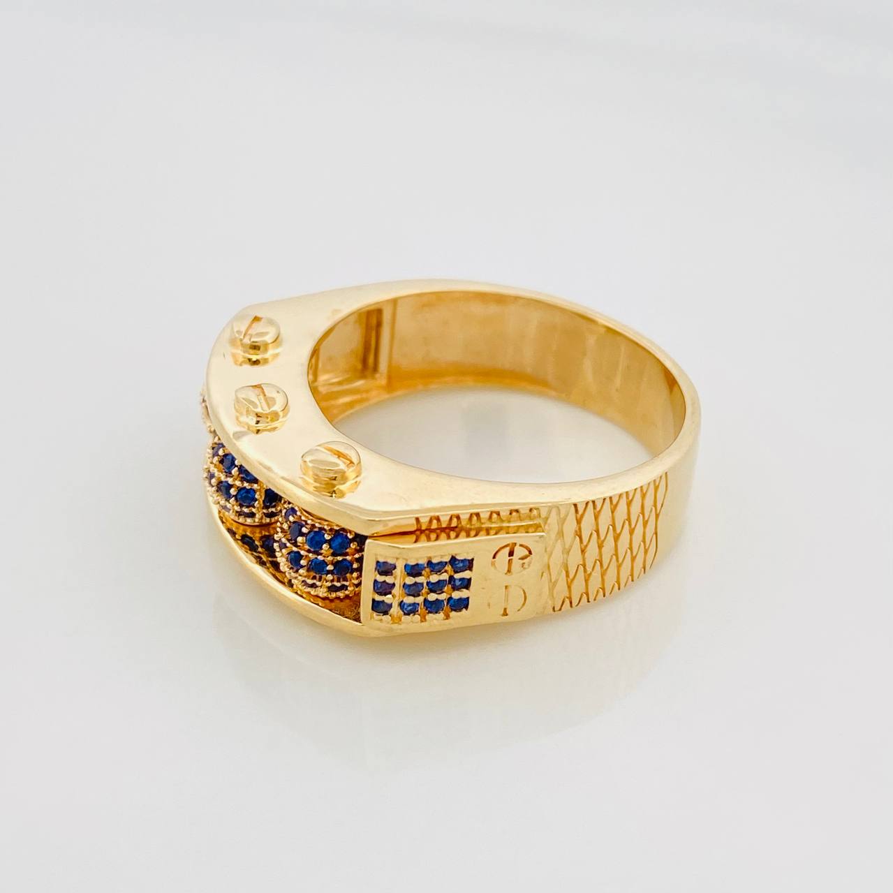 Anillo Bolas de Fuego 11.8g / T10 3/4 Oro Amarillo 18K