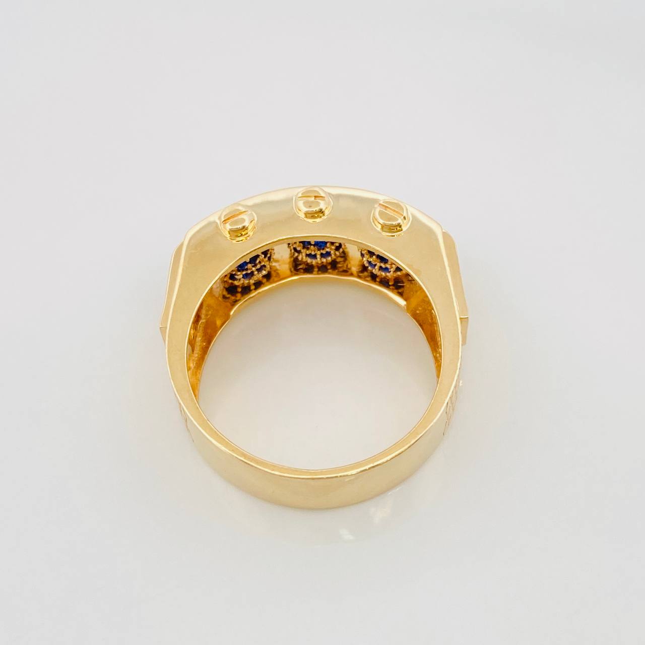 Anillo Bolas de Fuego 11.8g / T10 3/4 Oro Amarillo 18K