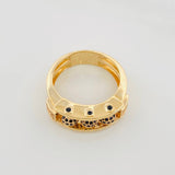 Anillo Bolas de Fuego 9.2g / T11 Oro Amarillo 18K