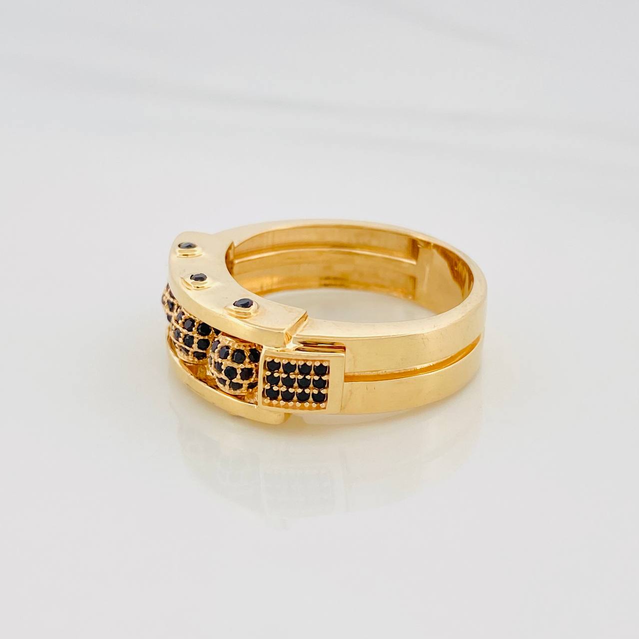 Anillo Bolas de Fuego 9.2g / T11 Oro Amarillo 18K
