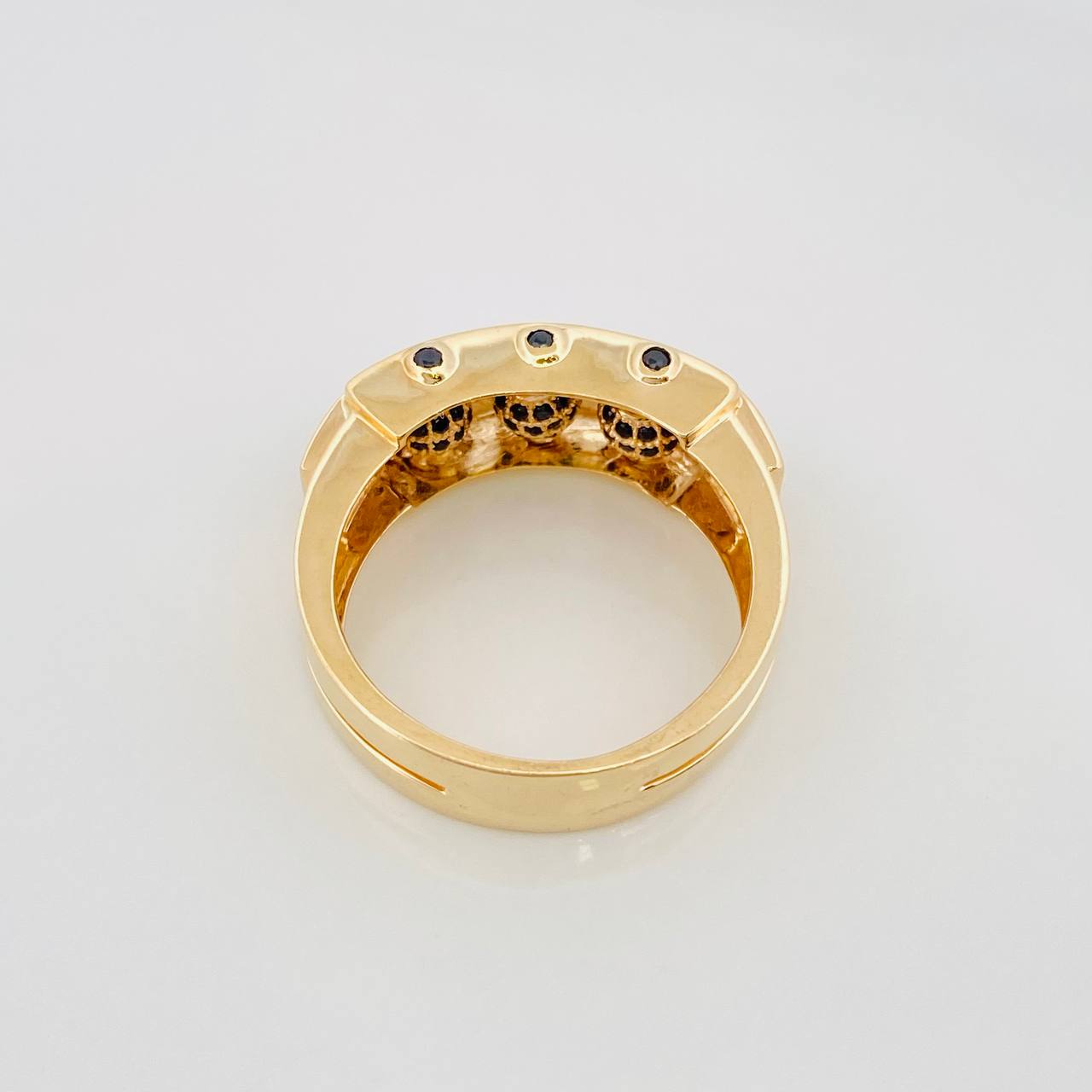 Anillo Bolas de Fuego 9.2g / T11 Oro Amarillo 18K